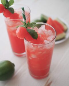 Arbūzų limeade – kelionės įkandimas